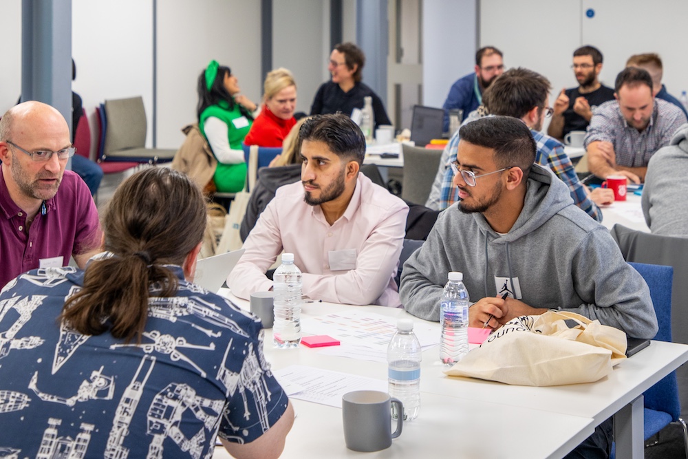 Teachers at a workshop.