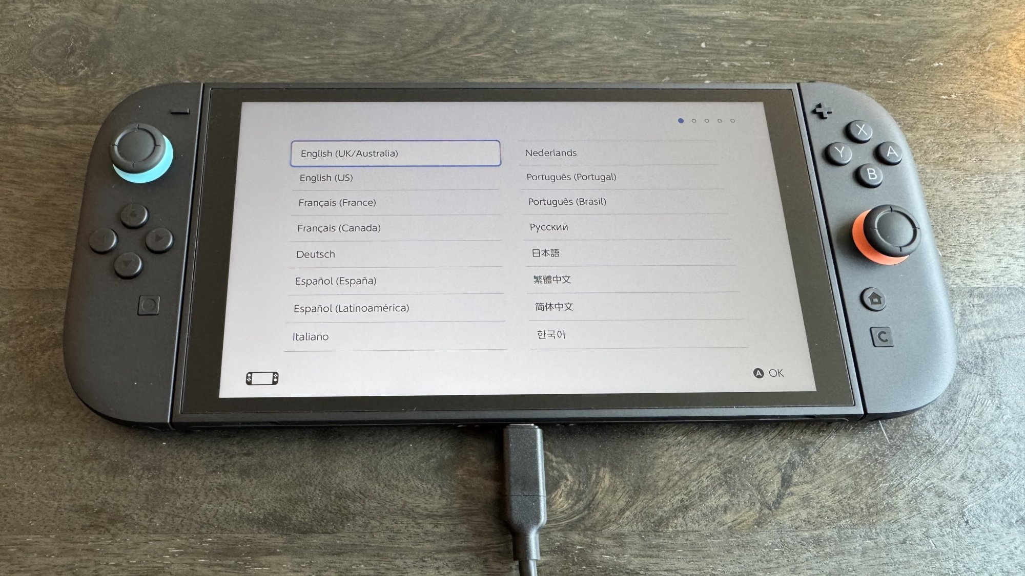 Switch 2 language
