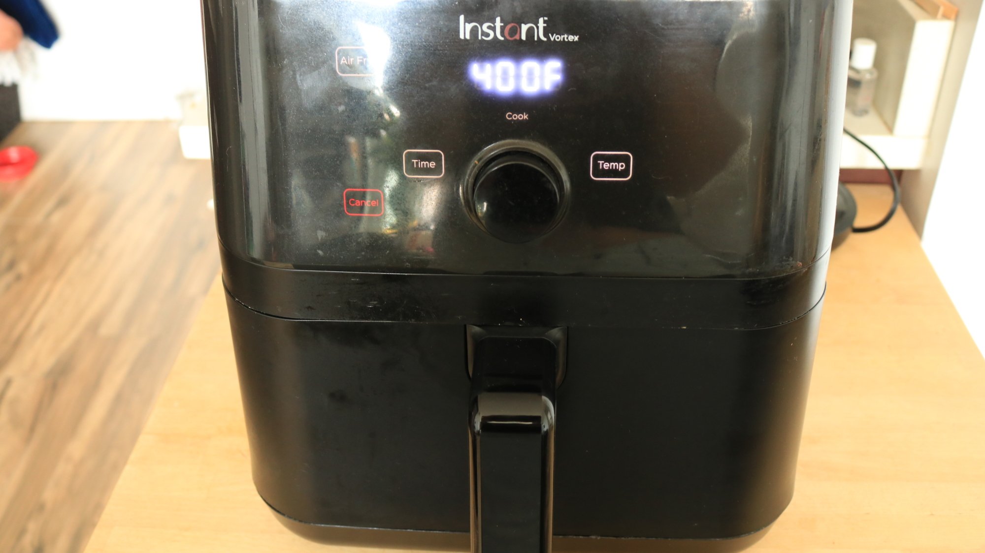 An Instant Vortex air fryer on a countertop.