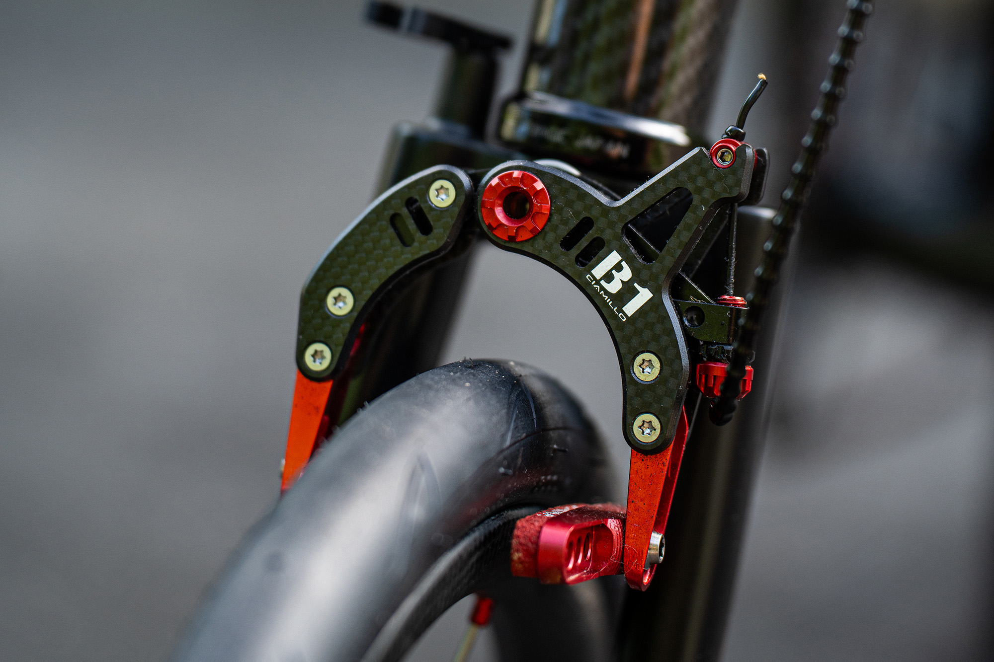 Carbon Brompton brakes
