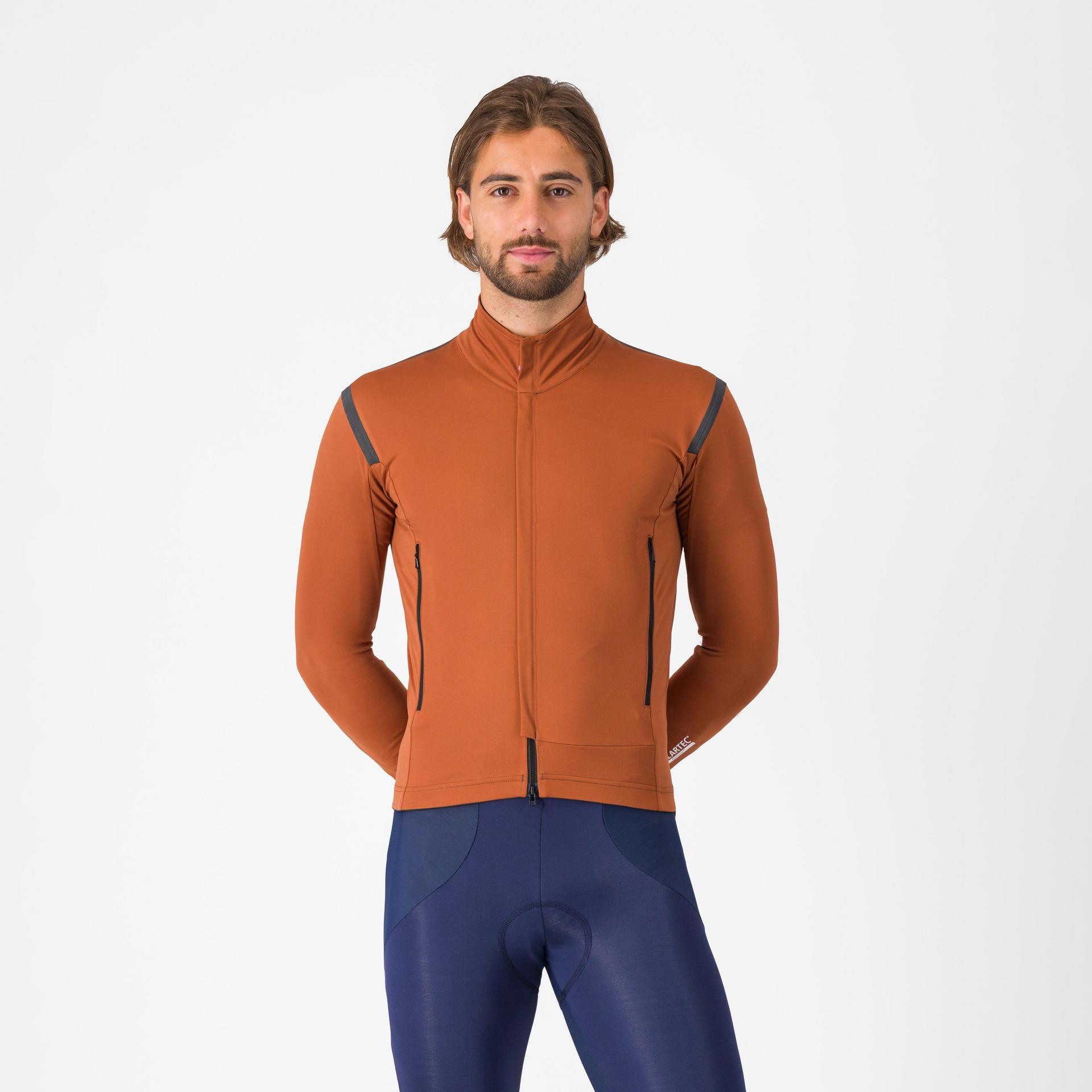 Model wearing Castelli Perfetto 3 jacket.