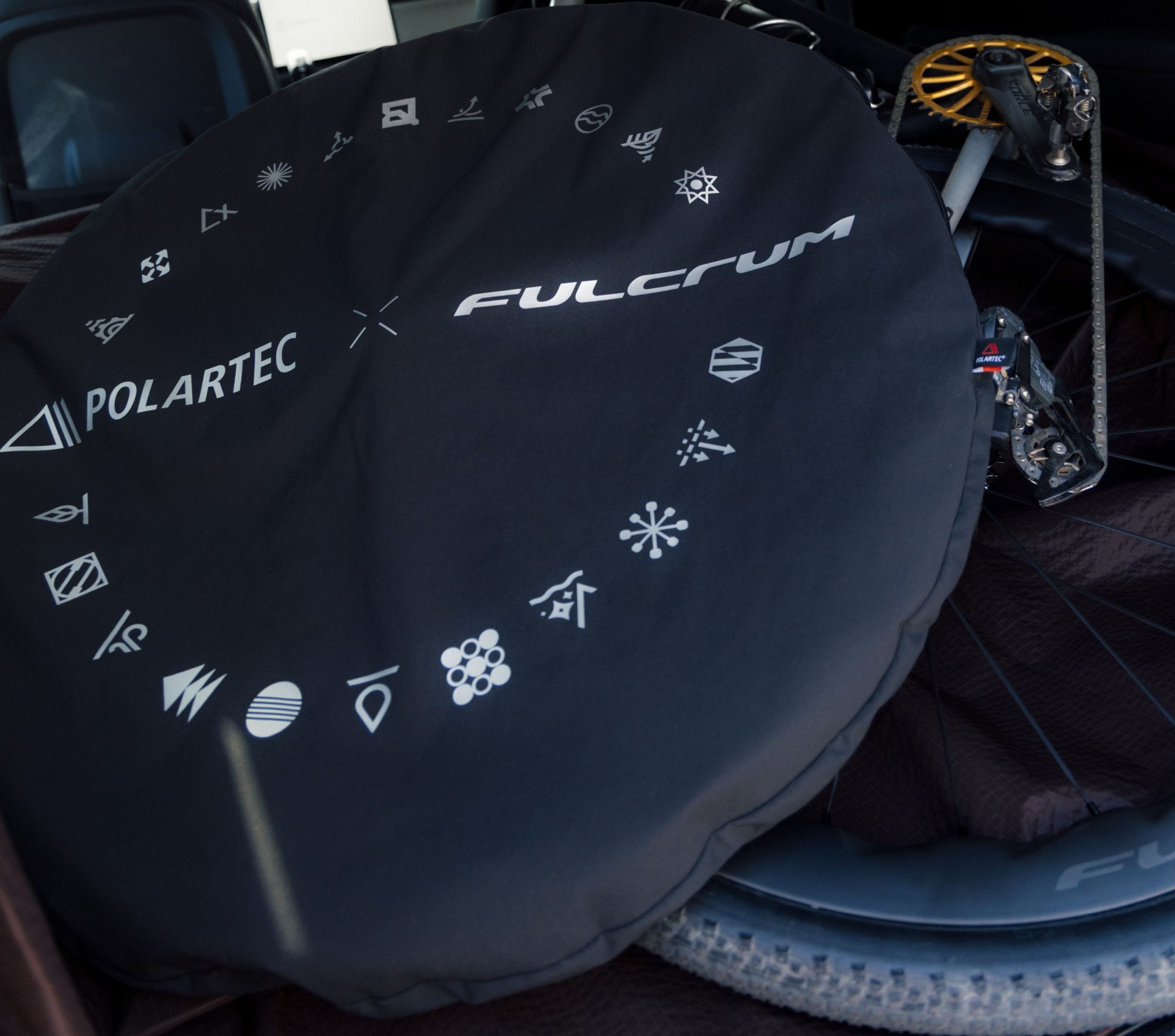 Fulcrum Polartec wheel bag.