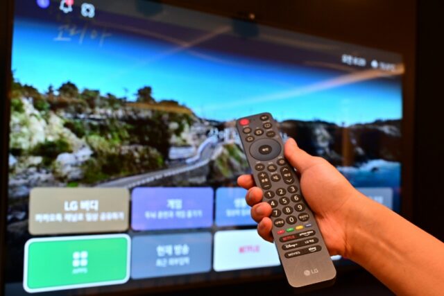 The Easy TV's remote.