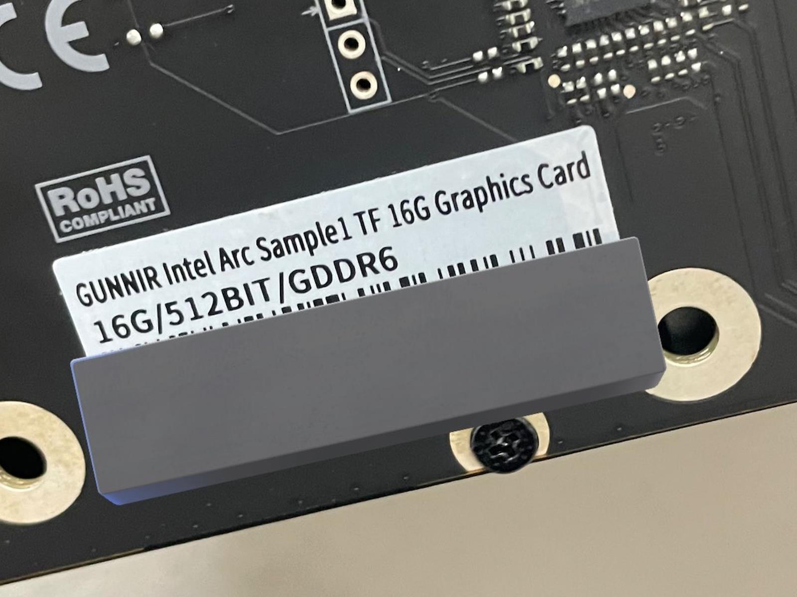 Intel Arc A750 GPU Pictured With 16GB VRAM And A Fat 512-Bit Memory Bus