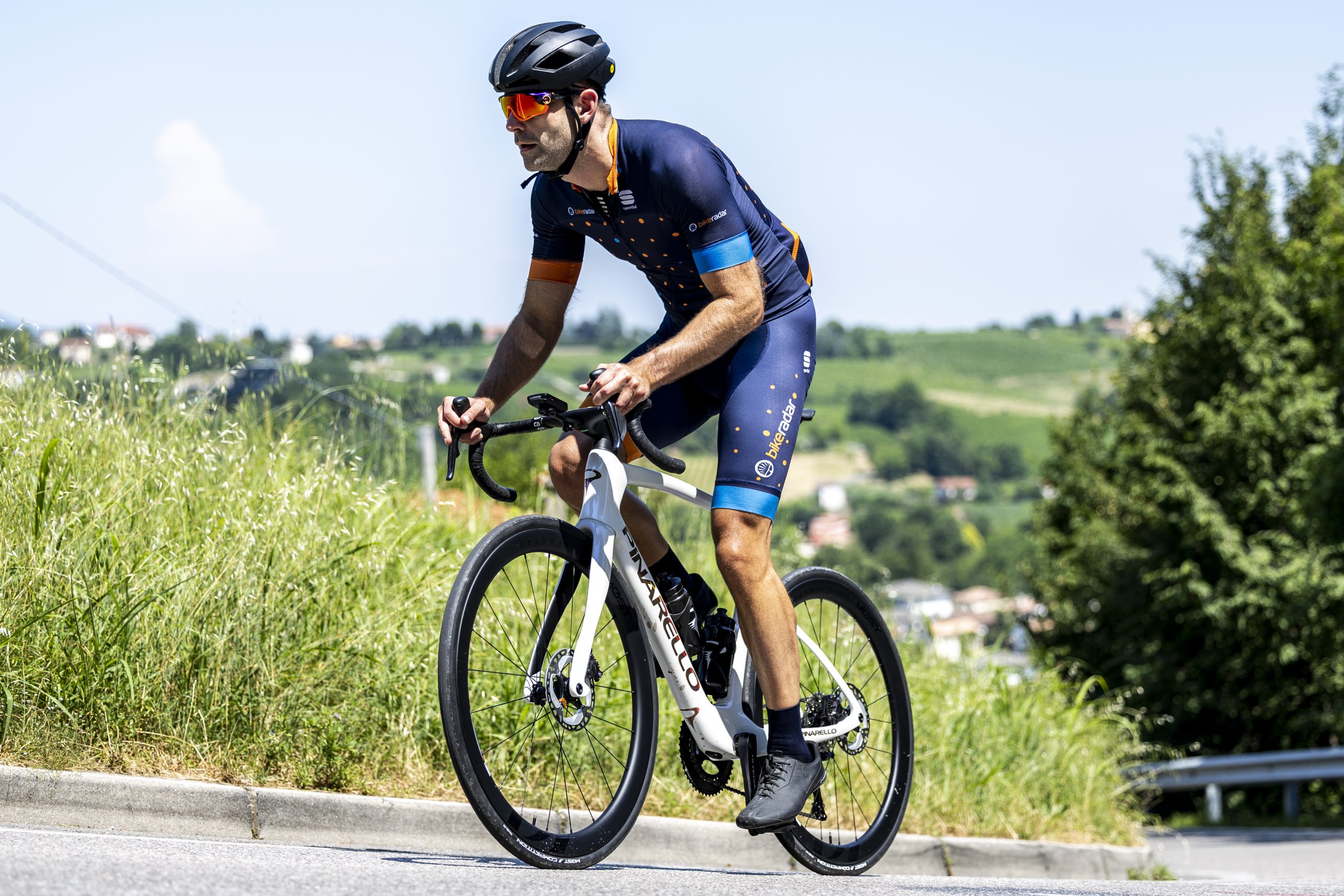 Ashley Quinlan riding the 2025 Pinarello F7