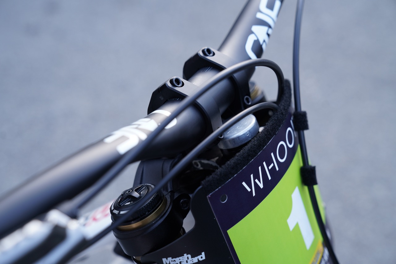 Jackson Goldstone's Santa Cruz V10 at Lenzerheide with tuned mass damper