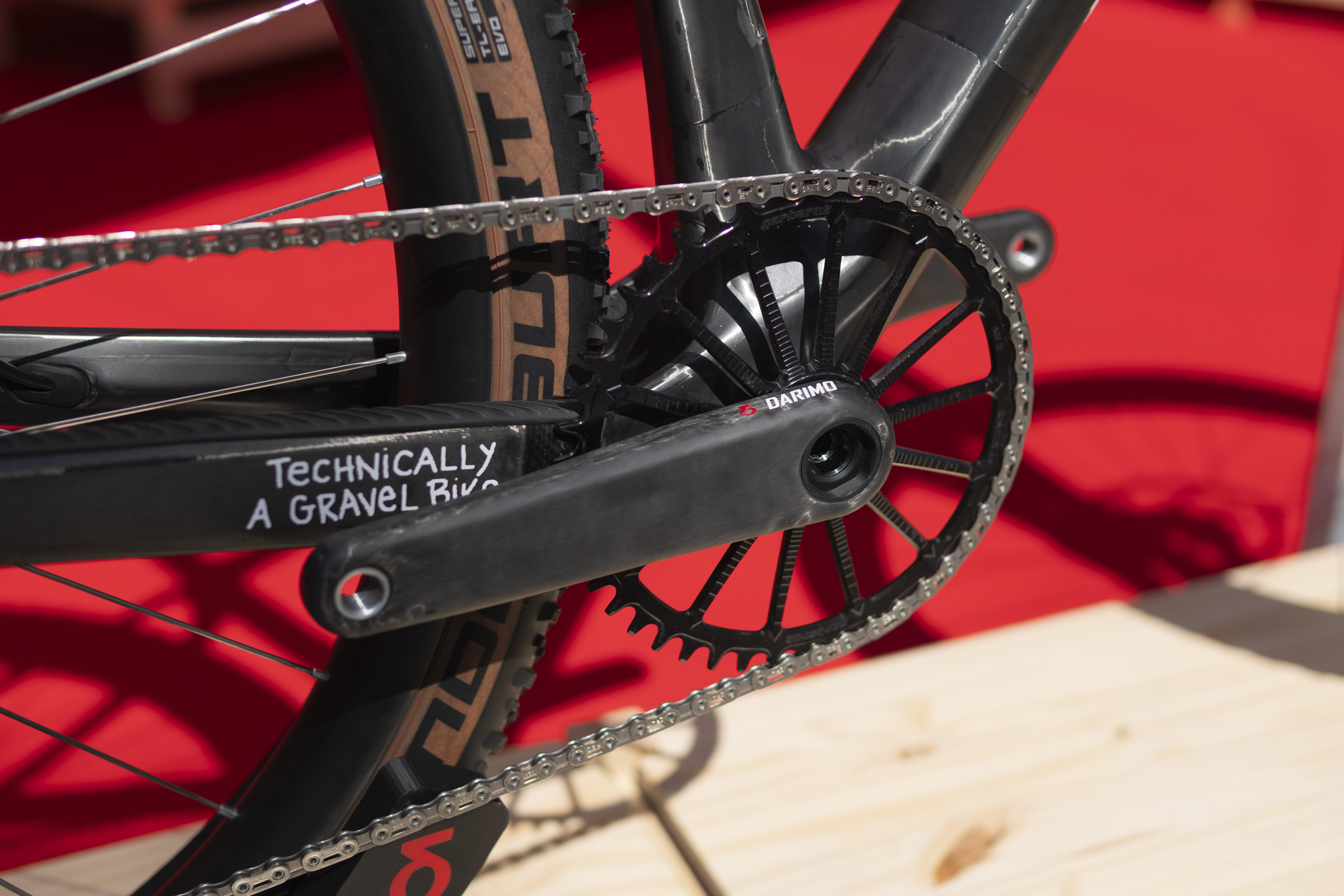Dangerholm Scott Scale RC SL gravel bike – crankset detail