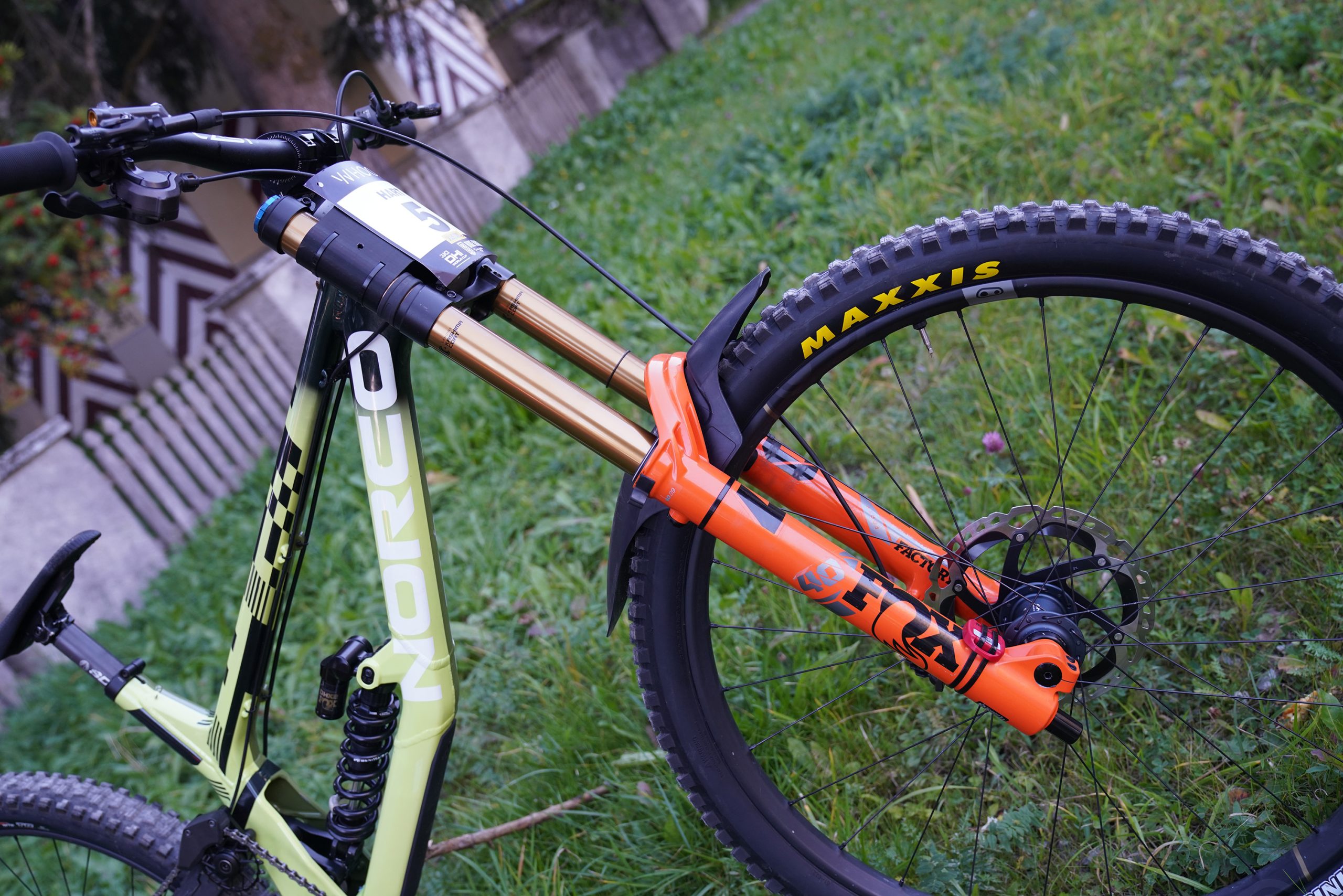 Danny Hart's Norco DH with Fox 40 forks