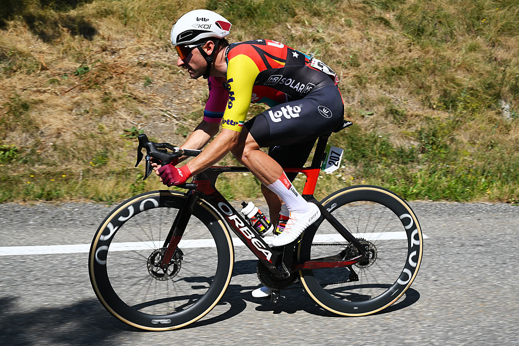 Elia Viviani at La Vuelta 2025. 