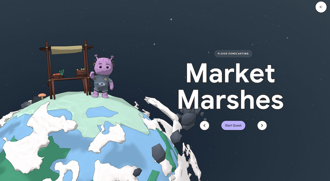 Market Marshes AI Quest start screen