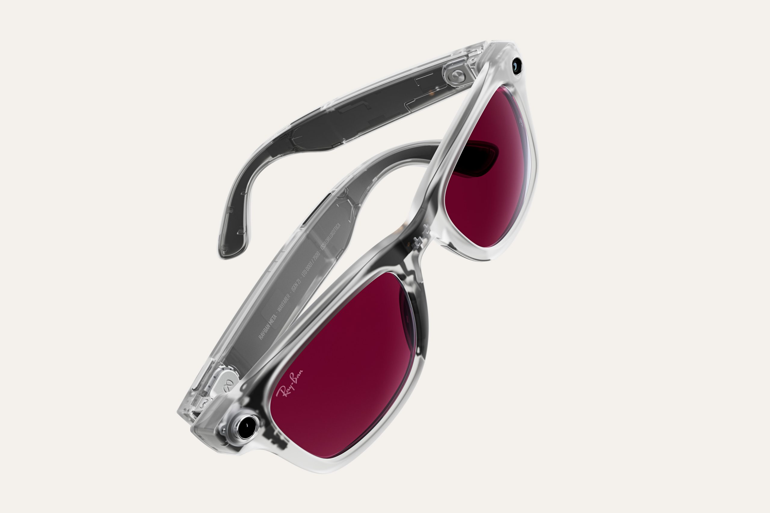 The Meta Ray-Ban Wayfarers.