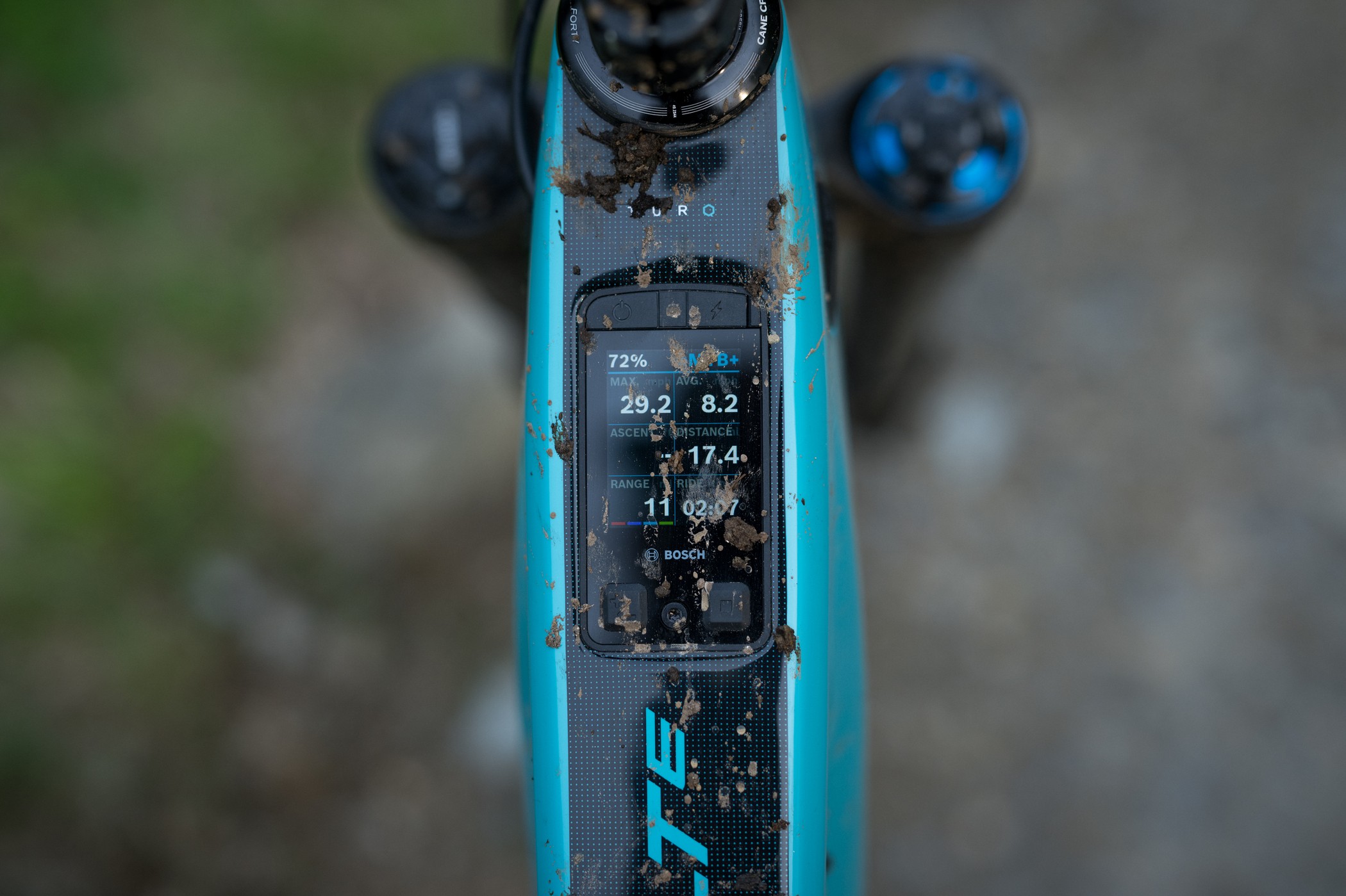 Bosch Kiox integrated display on the Yeti LTe e-mountain bike