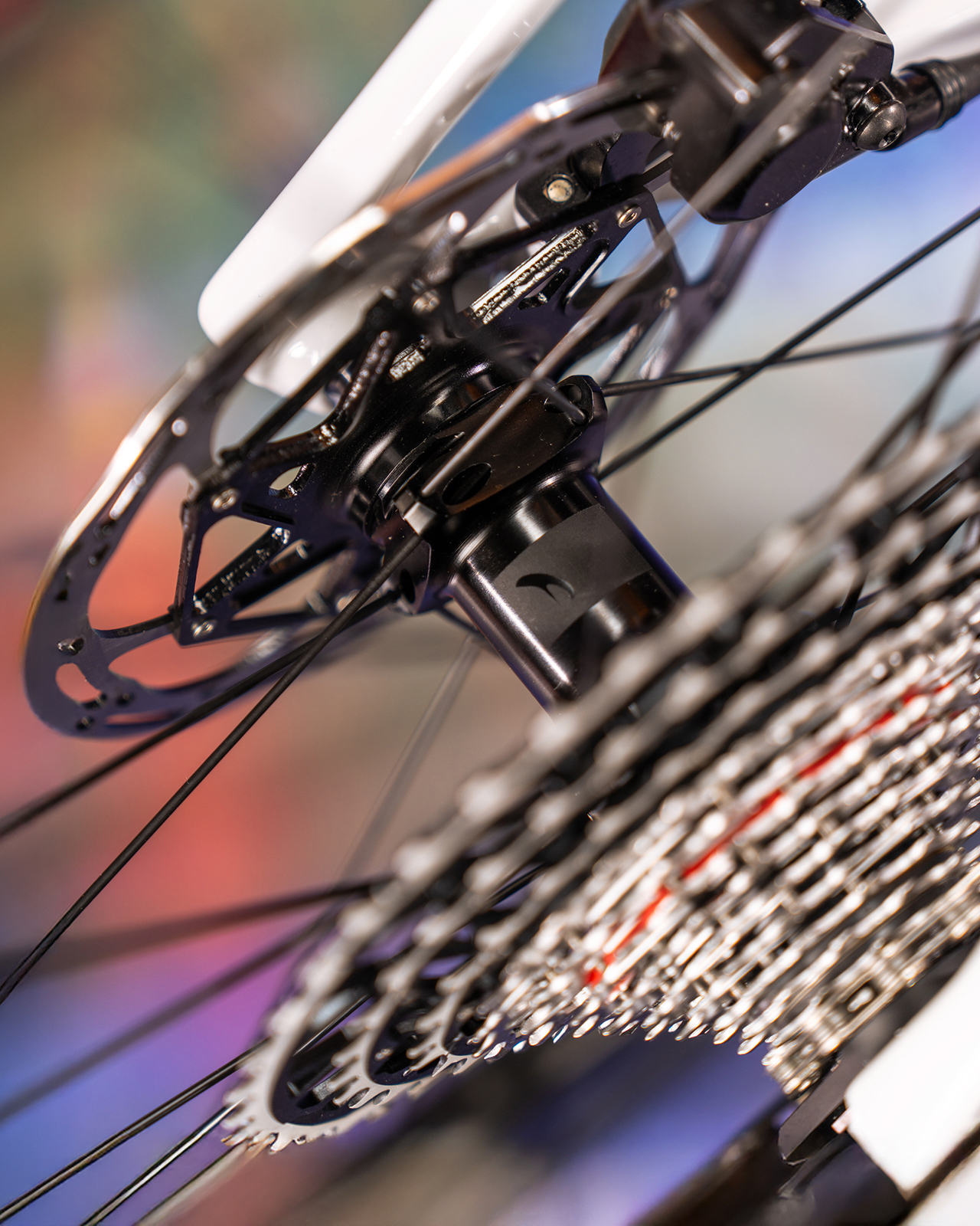 Fulcrum Soniq 42 carbon wheels hub.