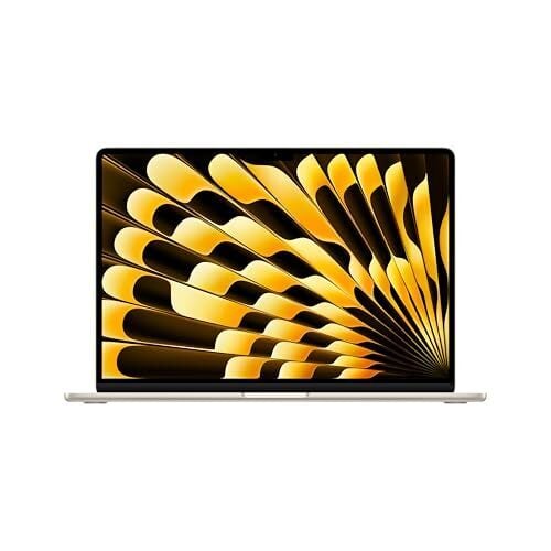 Apple 2025 MacBook Air 15-inch Laptop with M4 chip: Built for Apple Intelligence, 15.3-inch Liquid Retina Display, 16GB Unified Memory, 512GB SSD Storage, 12MP Center Stage Camera, Touch ID; Starlight