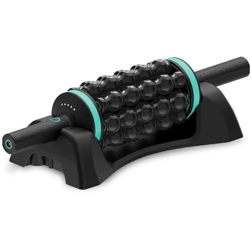 Chirp RPM Rolling Percussive Massager – Deep Tissue Muscle Massager and Back Roller with Hands-Free Base, Rechargeable Leg Massager Roller, 5-Speed Massage Roller Stick for Legs, Foot & Calf Massager