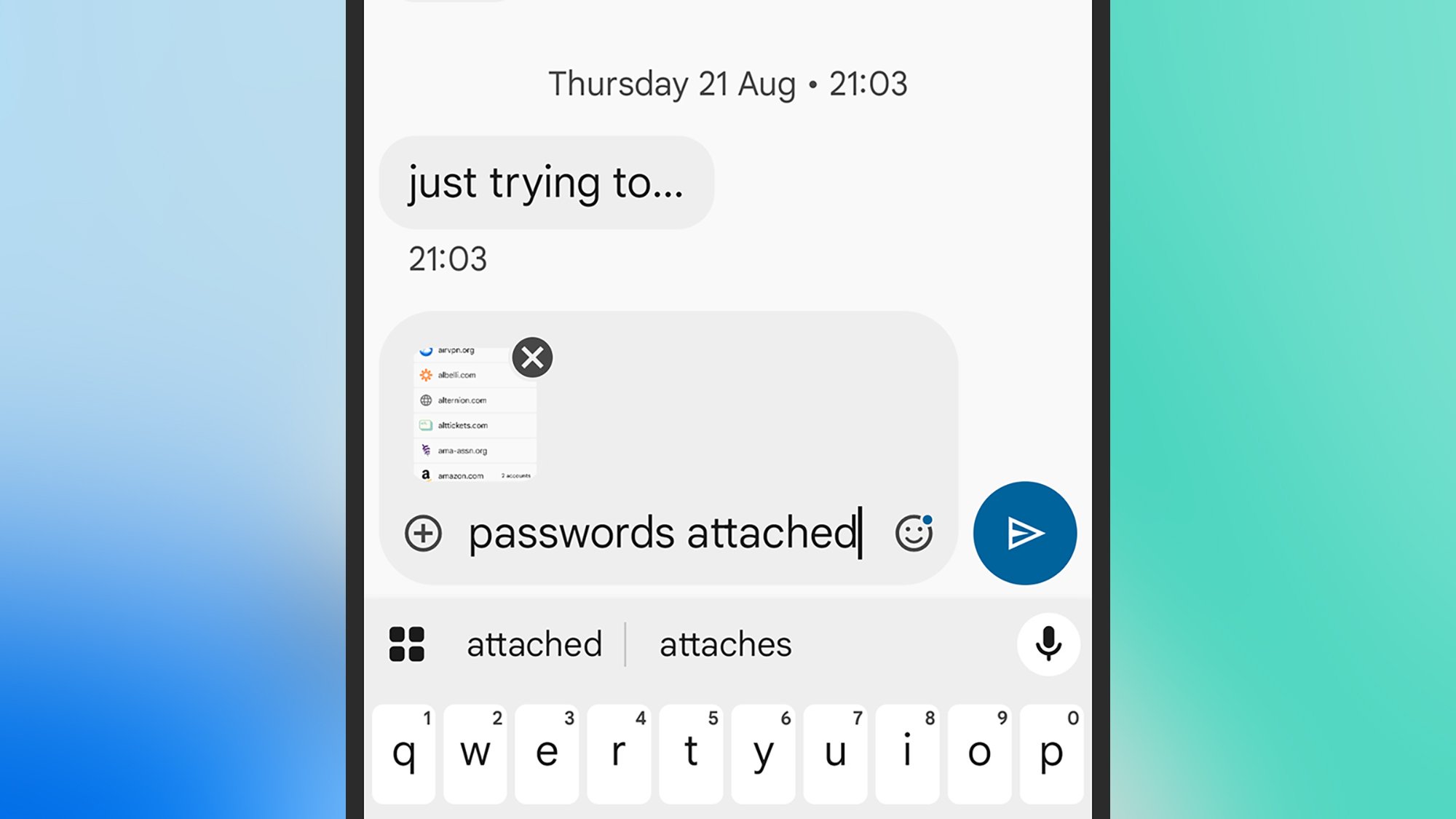 Sharing passwords