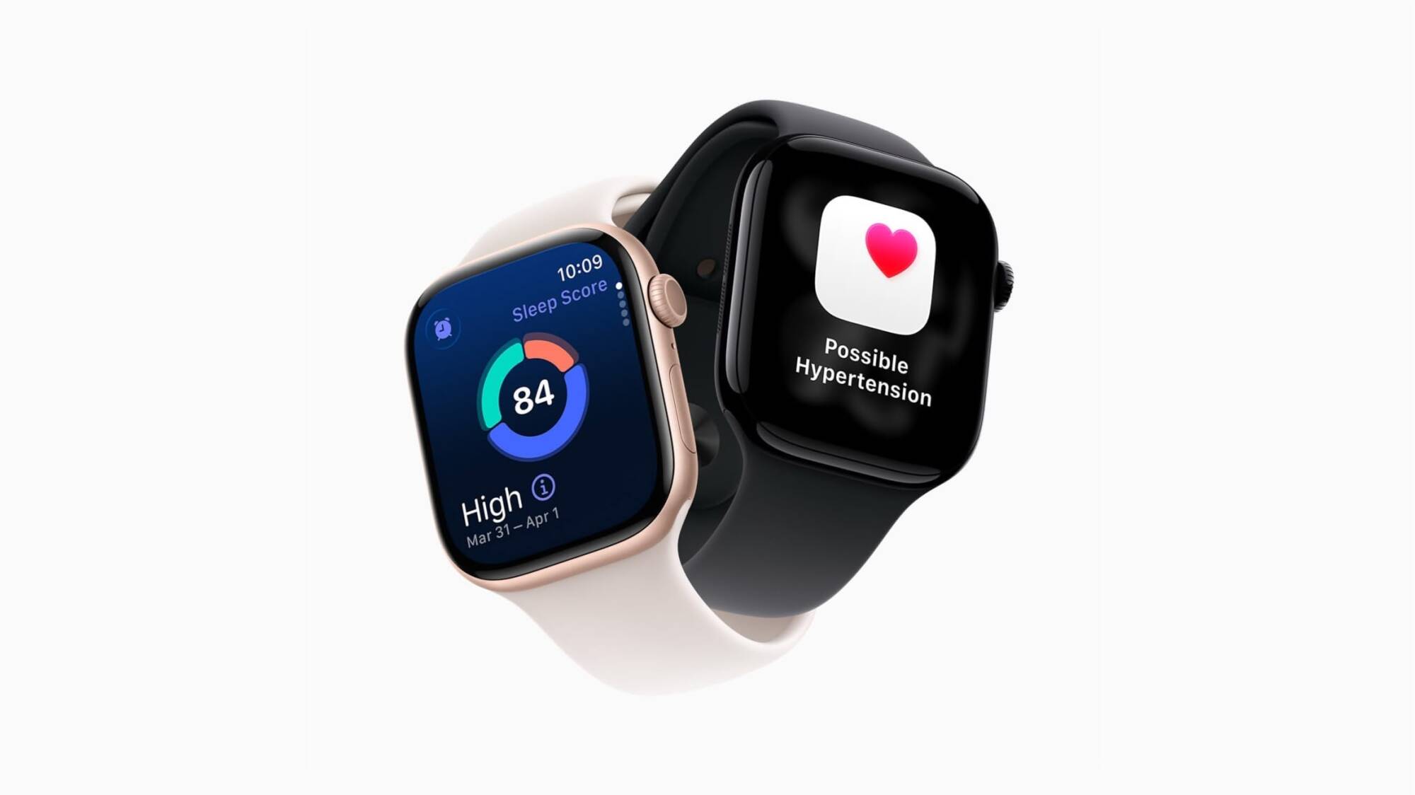 Sleep score and hypertension notifications.