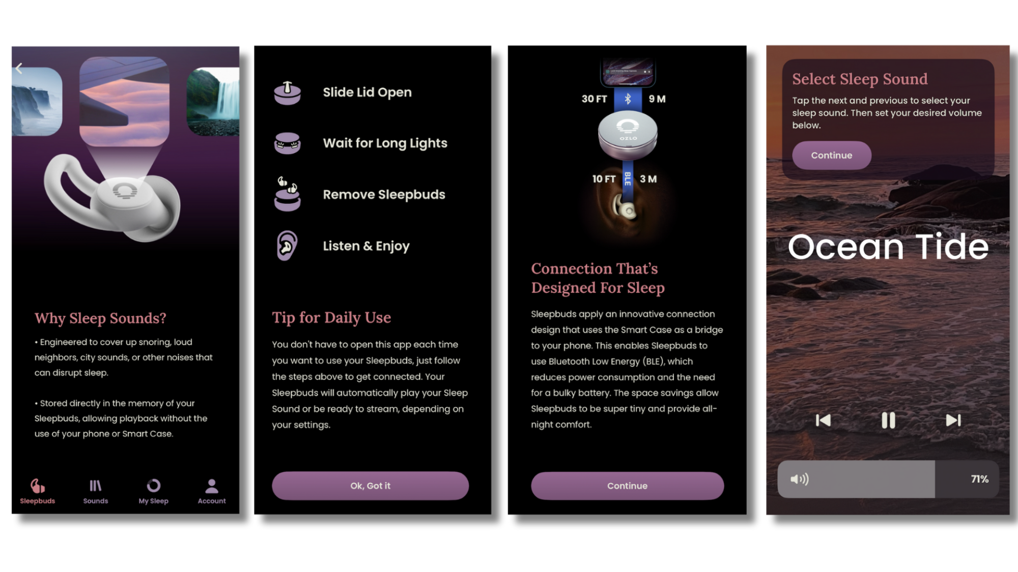 Ozlo app screenshots