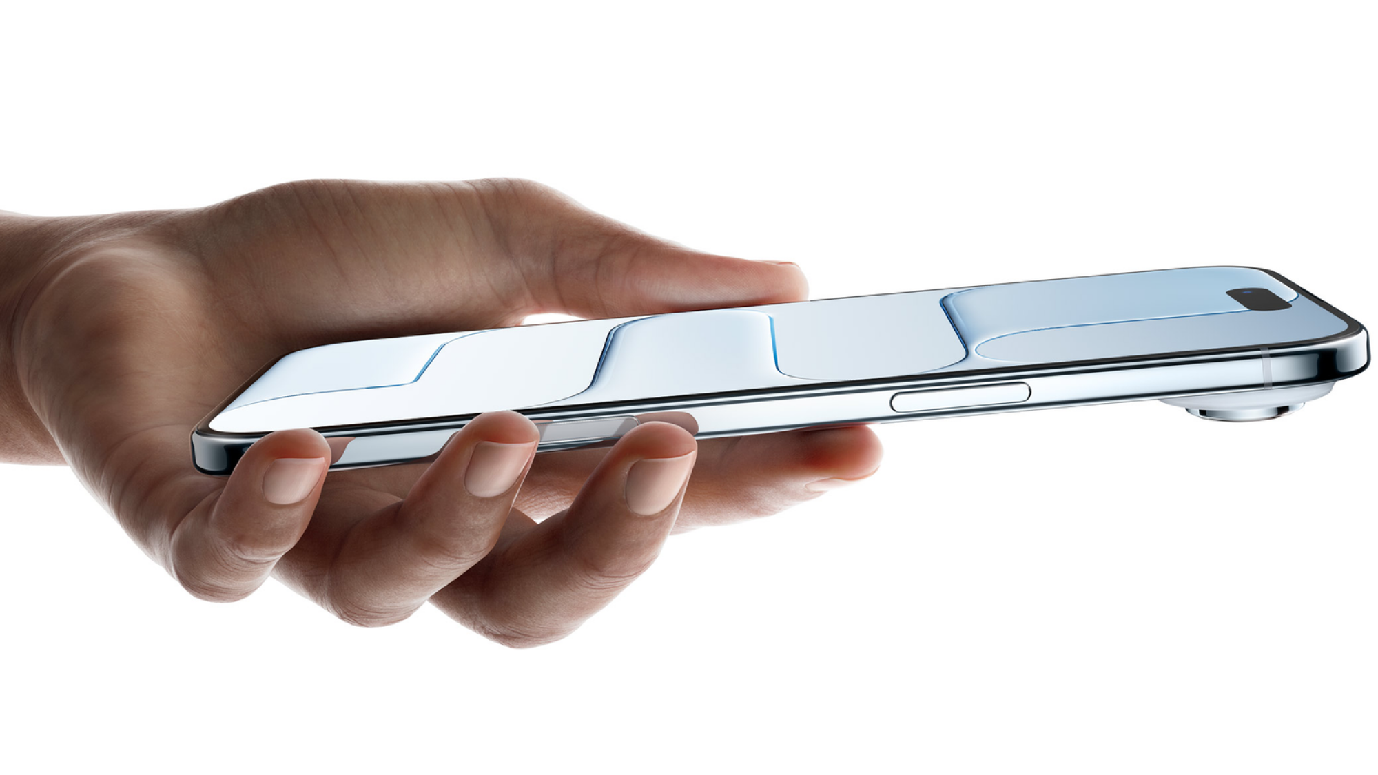 iPhone Air in a person's hand.