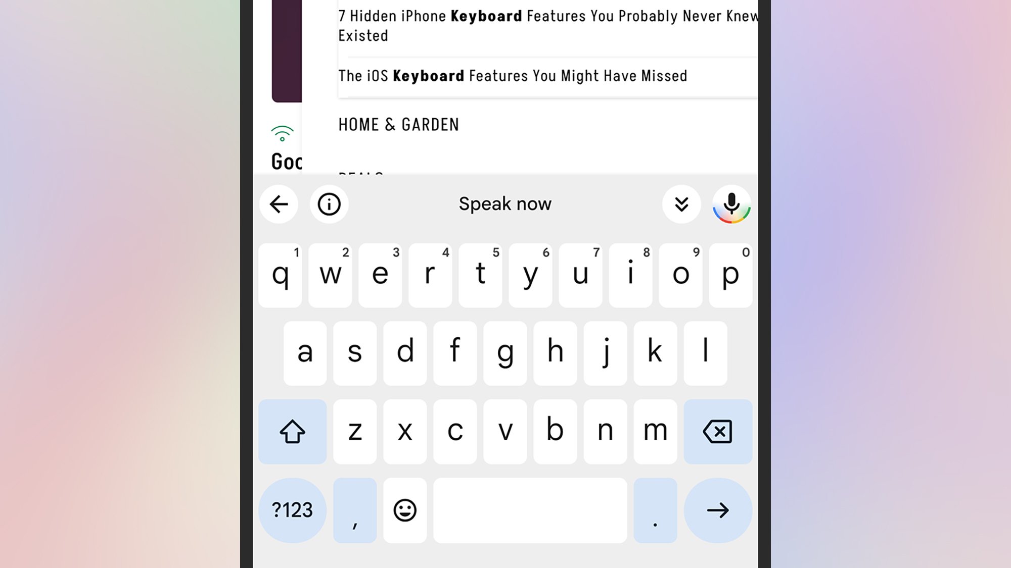 Voice typing