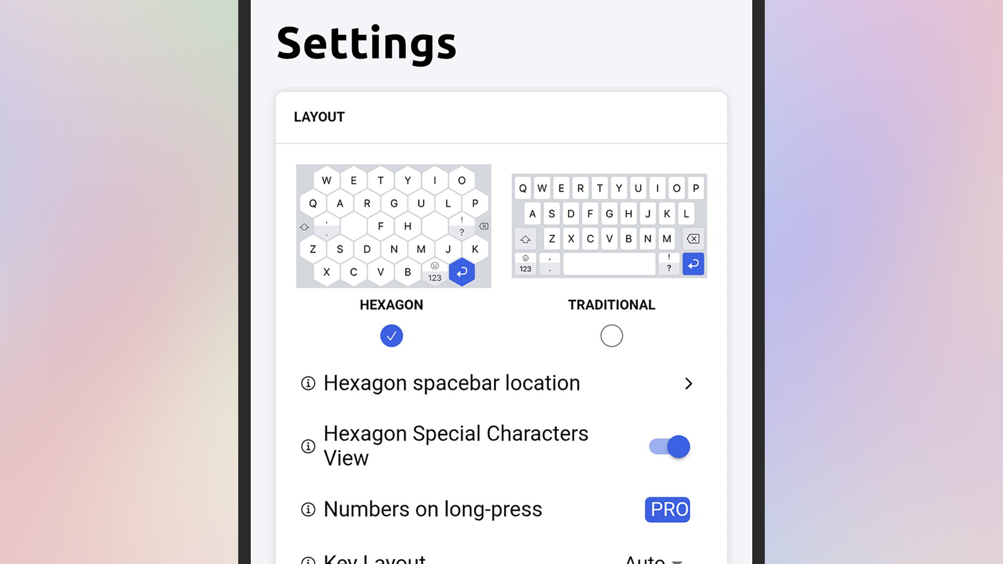 Typewise keyboard
