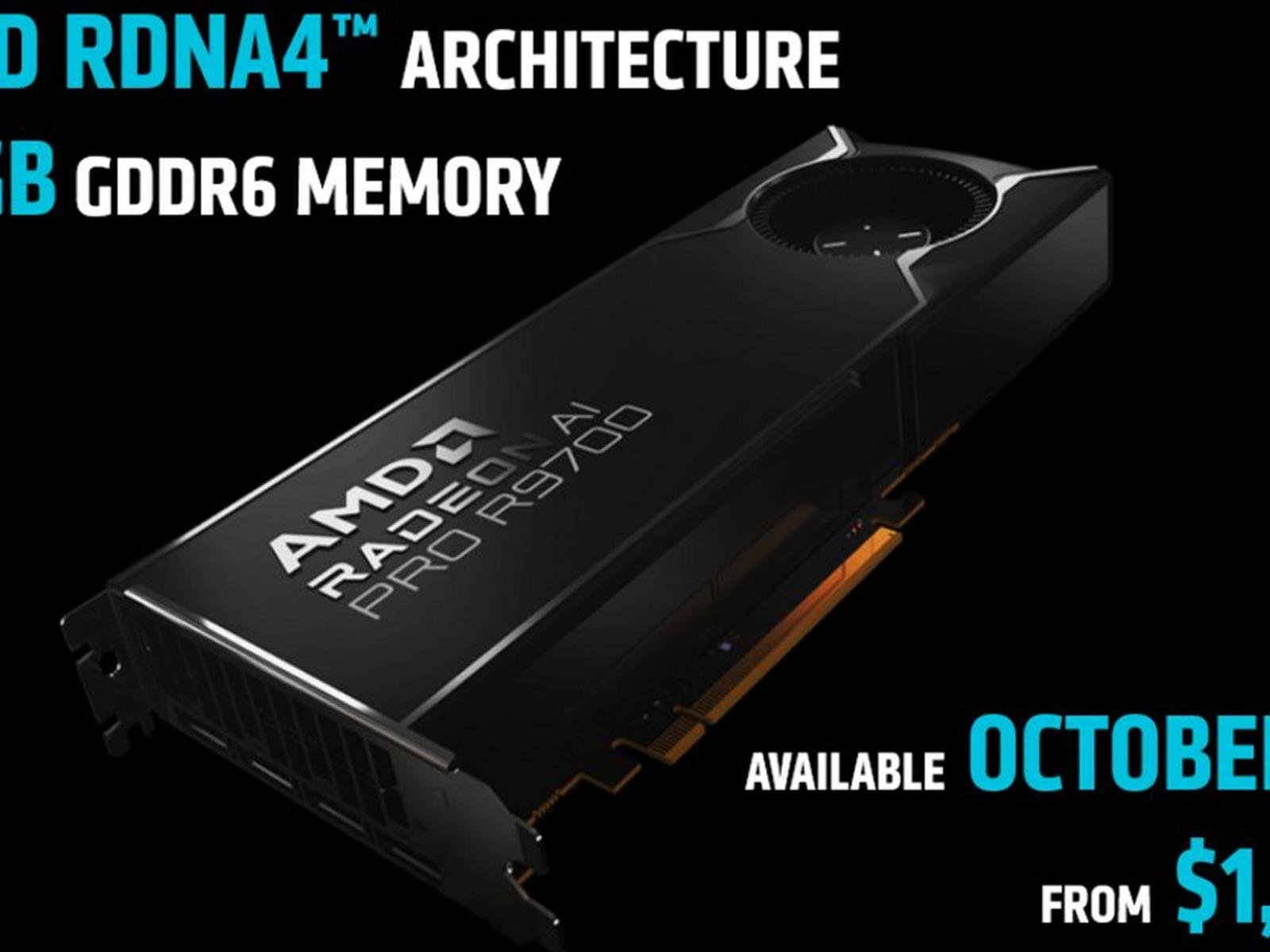 AMD Confirms Radeon AI Pro R9700 Standalone GPU Pricing & Release Date