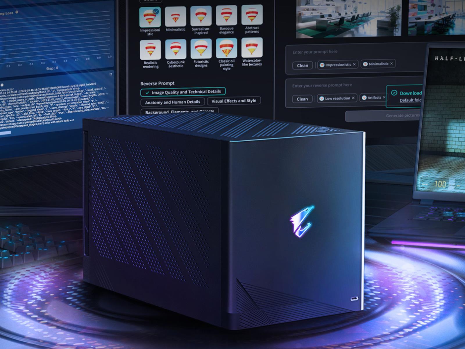 Gigabyte's Aorus Thunderbolt 5 External GPU Box With RTX 5090 Is Now Available