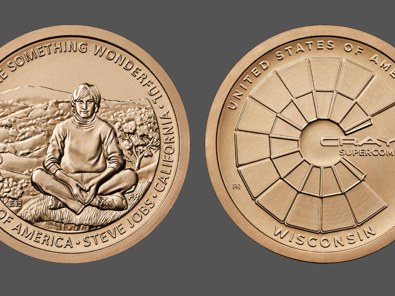 US Mint To Issue $1 Coins Honoring Steve Jobs & Cray-1 Supercomputer In 2026