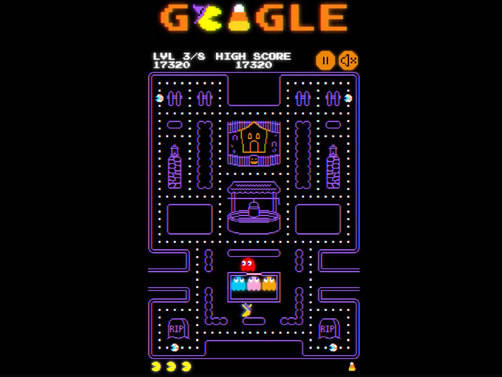 Pac-Man Turns 45 And Google Celebrates With A Playable Spooky Doodle Halloween Surprise