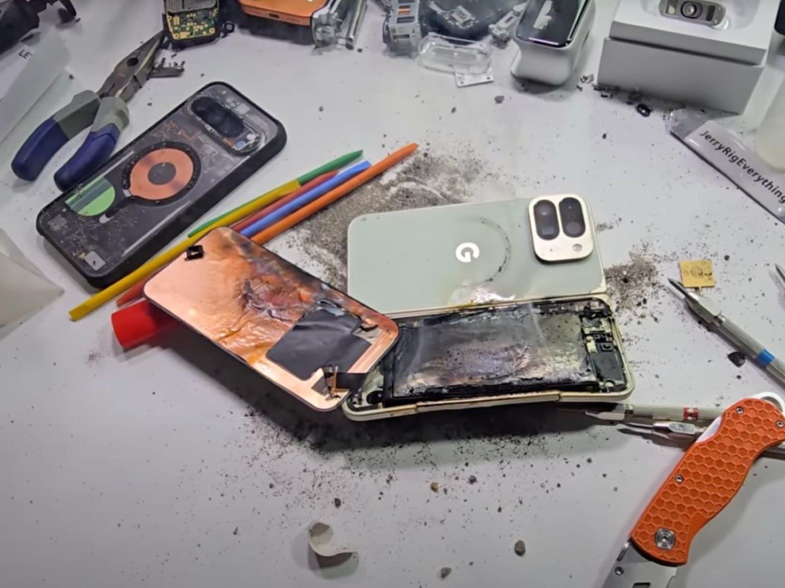 Watch Google's Pixel 10 Pro Fold Spew Smoke & Explode In Durability Test