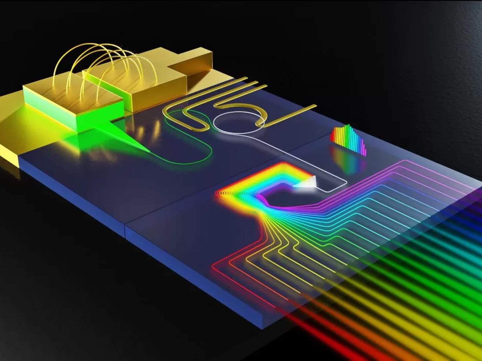 Accidental Rainbow-On-A-Chip Discovery Could Tame AI's Soaring Energy Demands