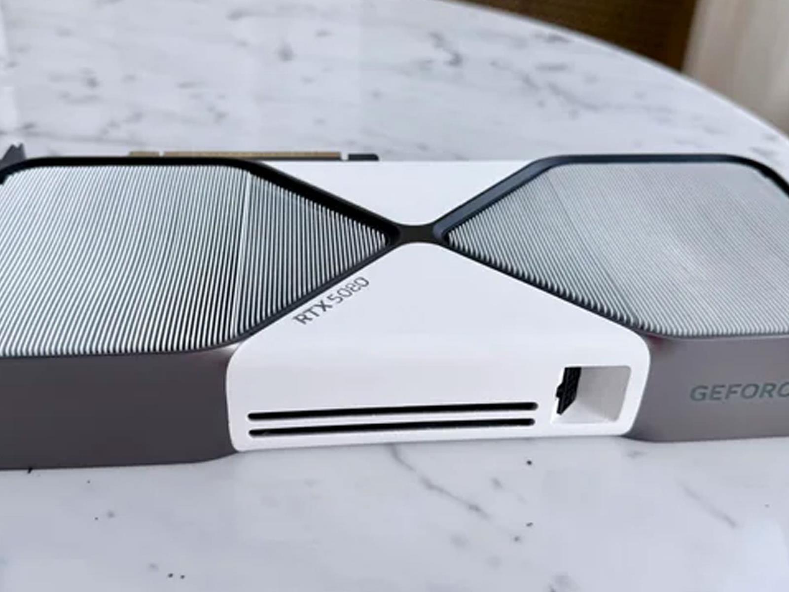 White GeForce RTX 5080 FE Mod Looks So Good NVIDIA Should Make It Official