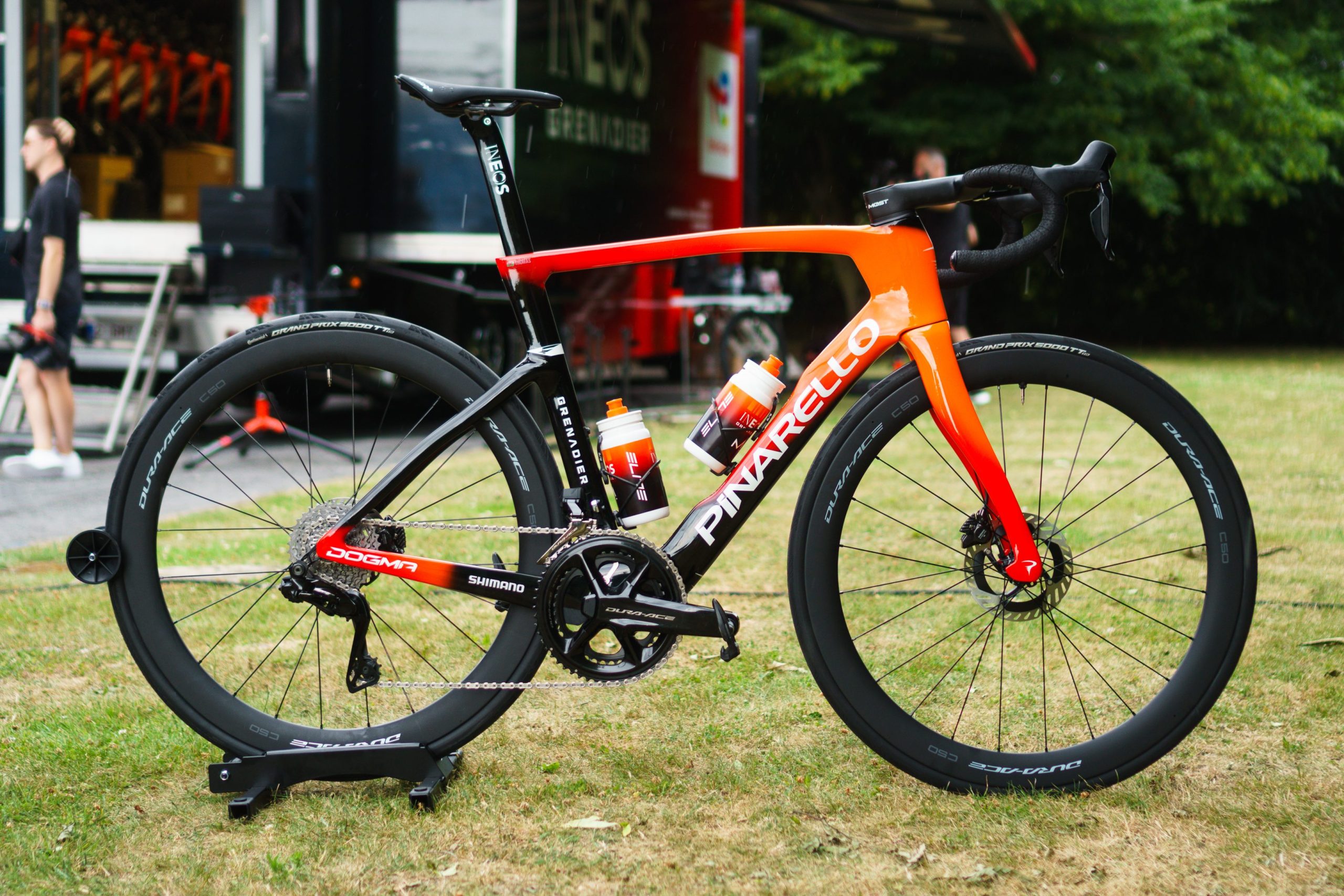 Geraint Thomas' Pinarello Dogma F for the 2025 Tour de France.