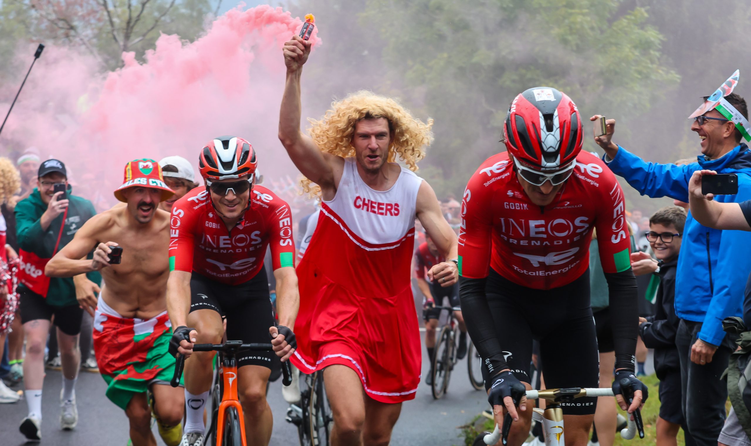 Geraint Thomas received a hero's welcome when the Tour of Britain passed through South Wales in September.