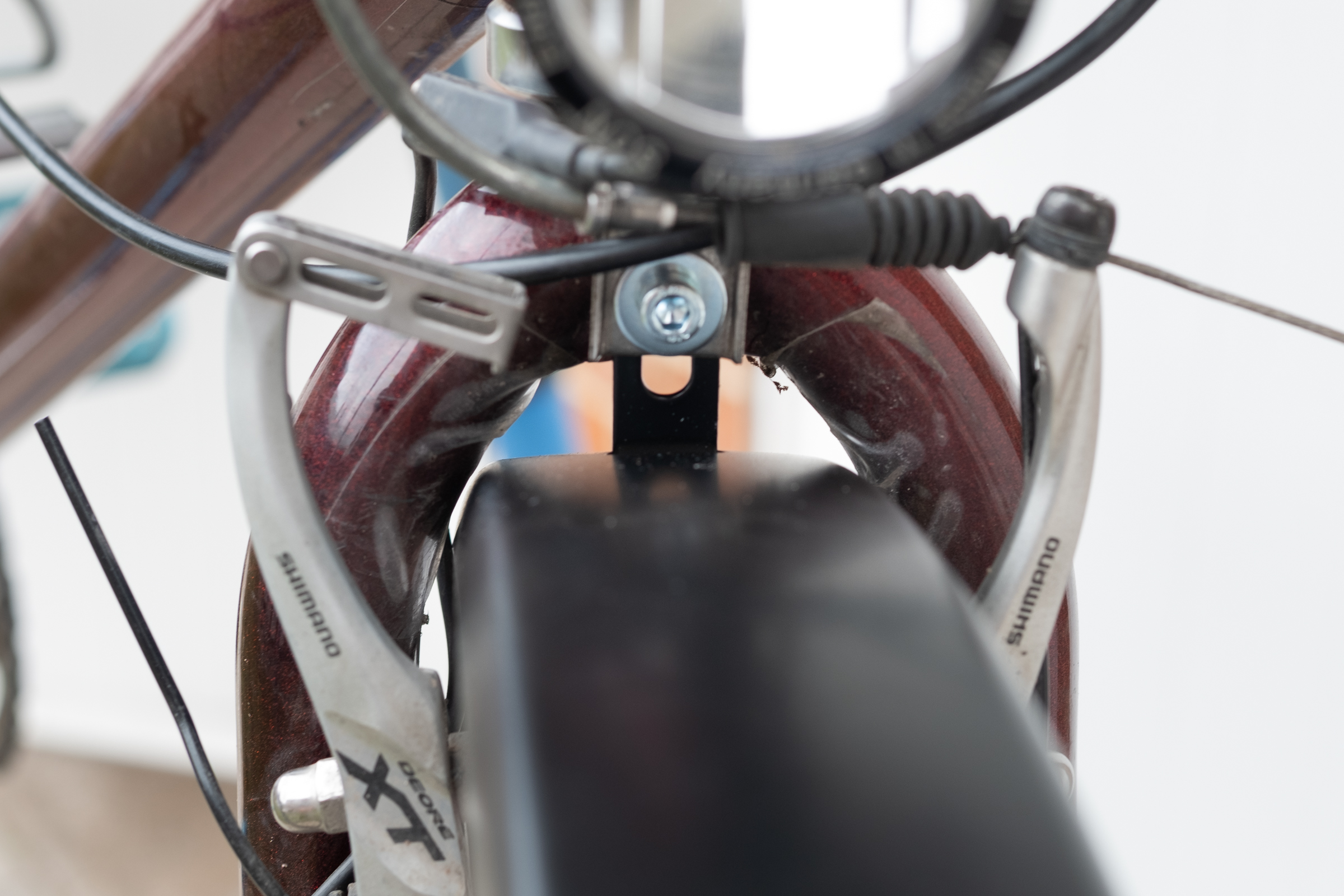 How to fit mudguards to a bike – tips and tricks – image showing square profile mudguard