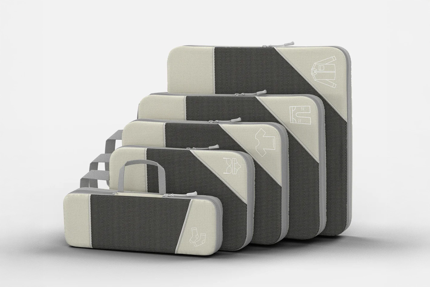 Simply Living packing cubes in white