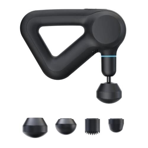 TheraGun Prime Quiet Deep Tissue Therapy Massage Gun - Bluetooth Enabled, Electric Percussion Massage Gun & Personal Massager for Pain Relief in Neck, Back, Leg, Shoulder and Foot (Black - 5th Gen)