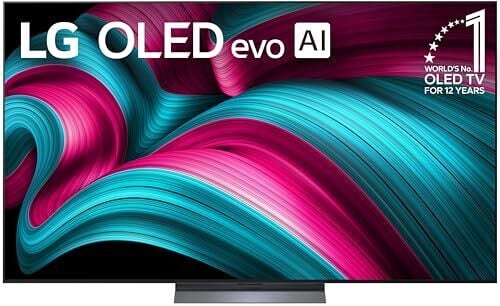 LG 77-Inch Class OLED evo AI 4K C5 Series Smart TV w/Dolby Atmos, Dolby Vision, HDR10, AI Super Upscaling 4K, Filmmaker Mode, Wow Orchestra, Alexa Built-in (OLED77C5PUA, 2025)