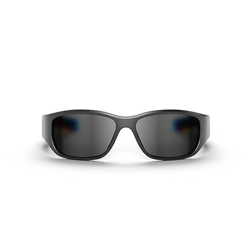 Reebok Nitrous Smart Audio Sunglasses, Black Polarized Lens, Unisex, HiFi Bluetooth Sport Glasses with UV Protection - Powered by Lucyd