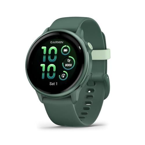Garmin vívoactive® 6, Health and Fitness GPS Smartwatch, AMOLED Display, Up to 11 Days of Battery, Metallic Jasper Green with Jasper Green Band