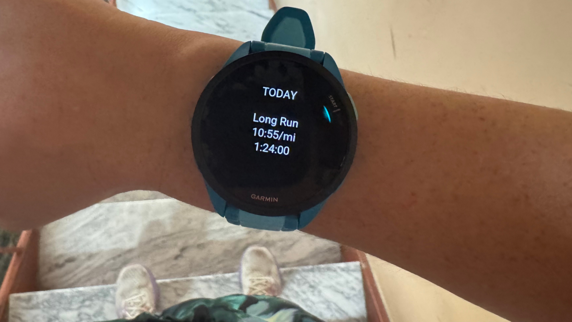 Garmin's training plan.