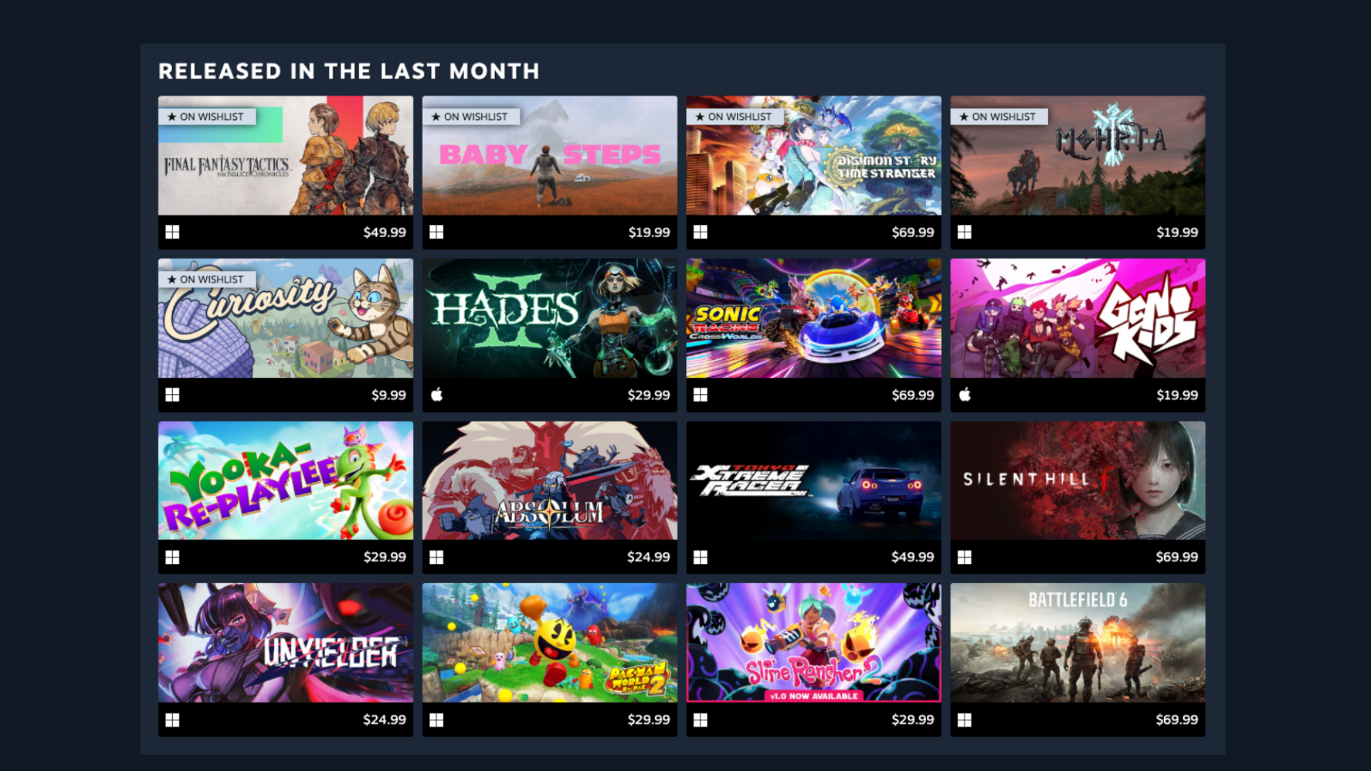 Steam Personal Calendar