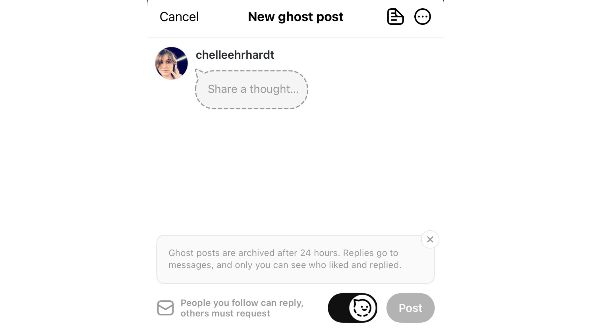 Ghost Posts on Threads