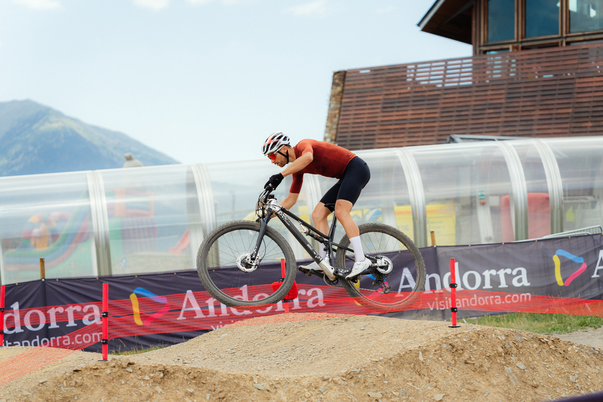 32in prototype BMC at Andorra XC World Cup – riding shot