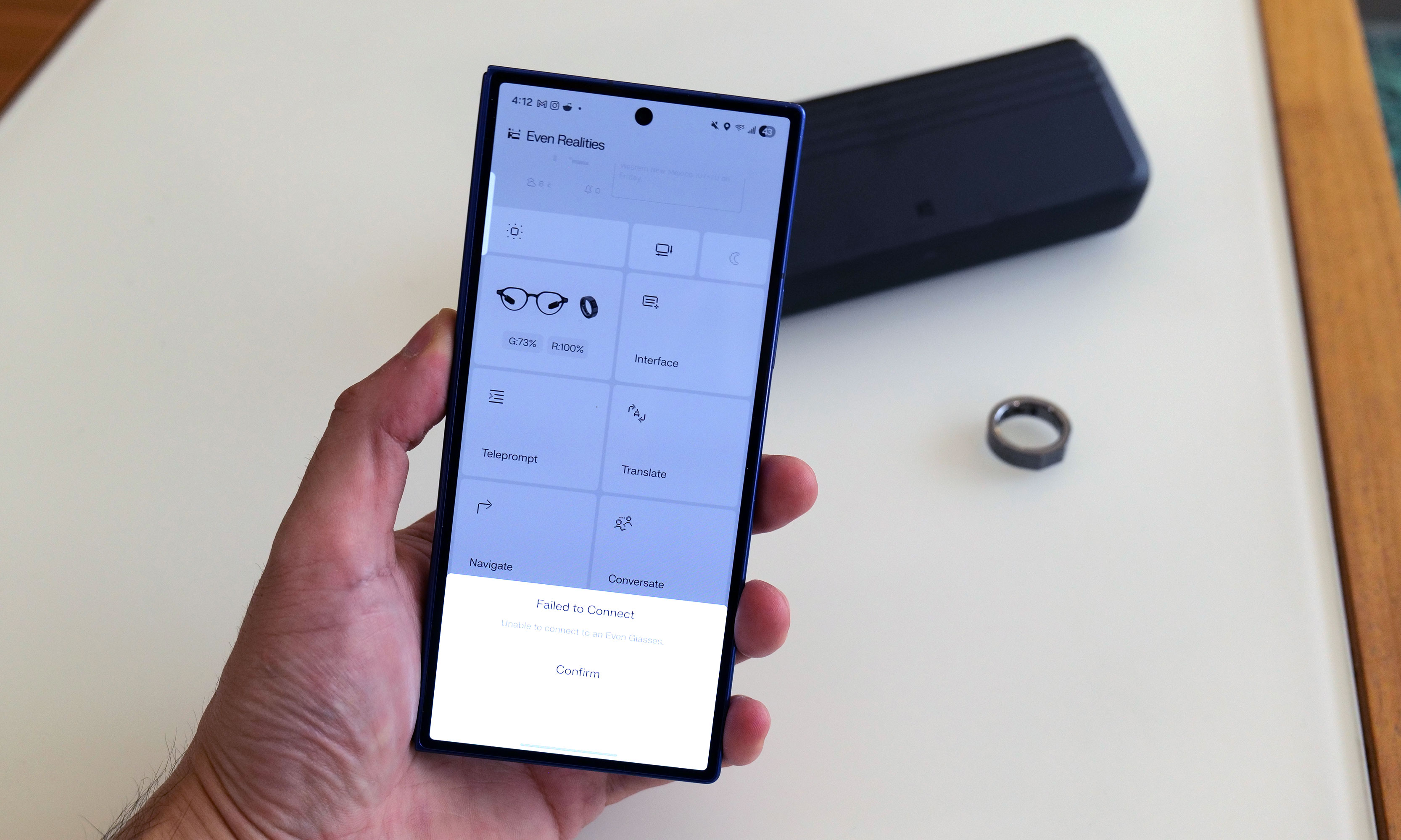 While the tech and features of the G2 are very interesting, I've run into a number of software issues while using a beta version of the app. 