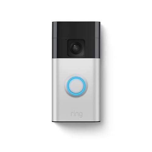 Ring Battery Doorbell 1440p Head-to-Toe Video (2024 Release, Satin Nickel)