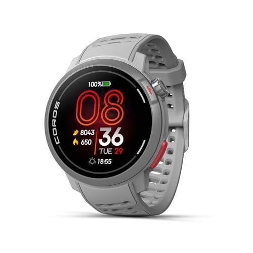 COROS PACE Pro GPS Sport Watch, 1.3-inch AMOLED Touchscreen, Fastest in Class Processor Running Watch, 20 Days Battery Life, Navigation with Global Offline Maps, Sleep Tracking, Running, Cycling-Gray