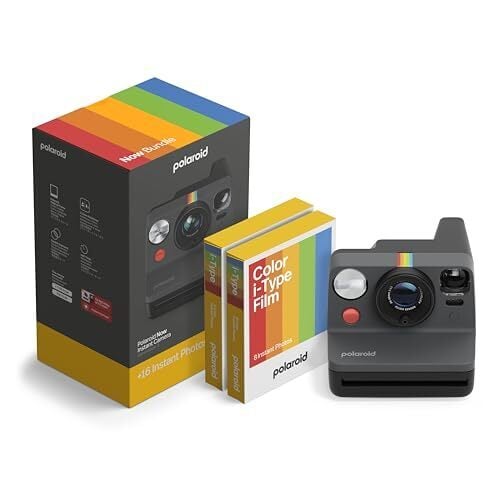 Polaroid Now 3rd Generation I-Type Instant Camera With Film Bundle