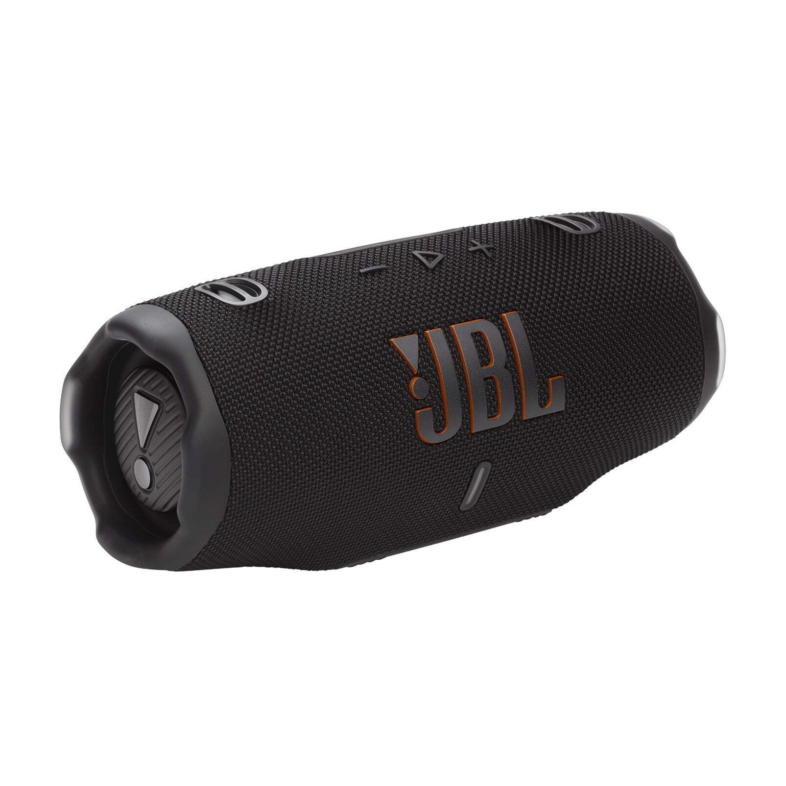 JBL Charge 6 Portable waterproof Bluetooth speaker with a removable carrying strap (Black)