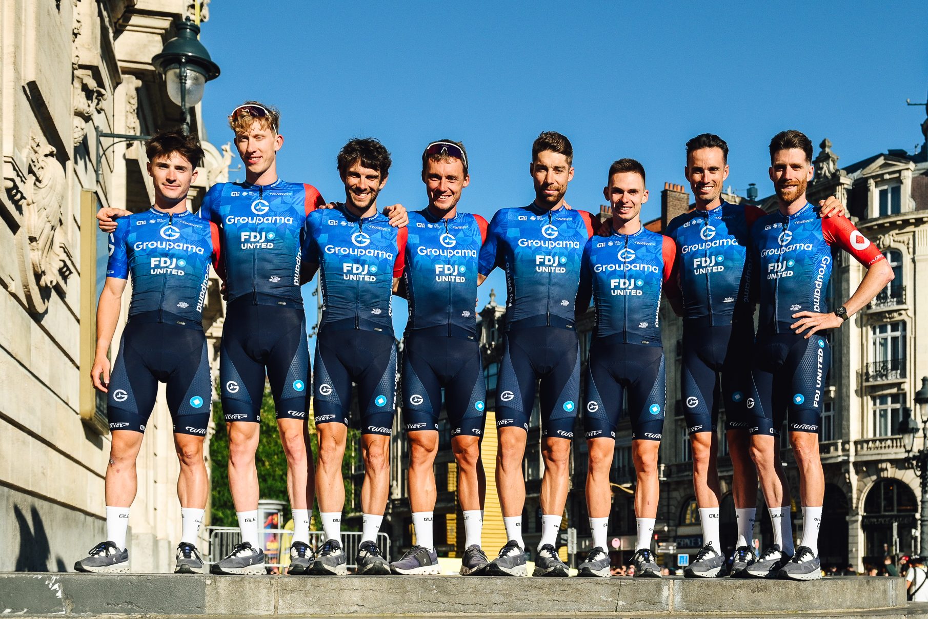 Groupama-FDJ riders at the Tour de France